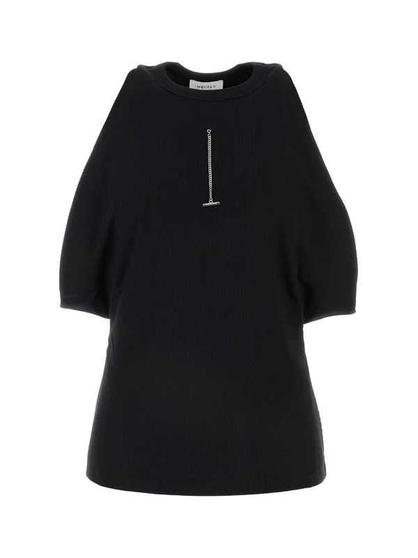 Alexander Mcqueen Black Sleeveless