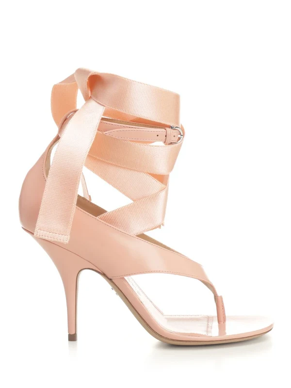 Ferragamo Pink Sandal Heels