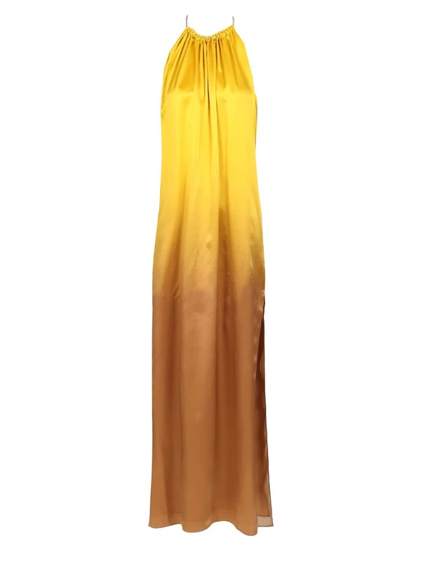 Max Mara Gold Long Dress