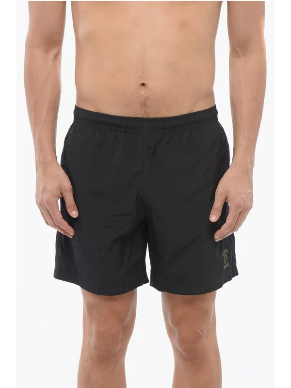 Alexander Mcqueen Black Swim Shorts
