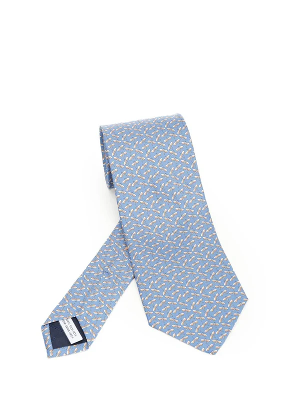 Ferragamo Blue Neck Ties