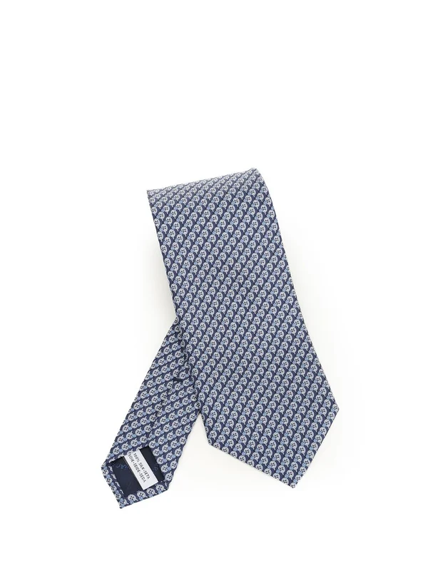 Ferragamo Blue Neck Ties