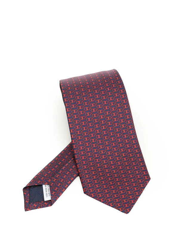 Ferragamo Blue Red Neck Ties