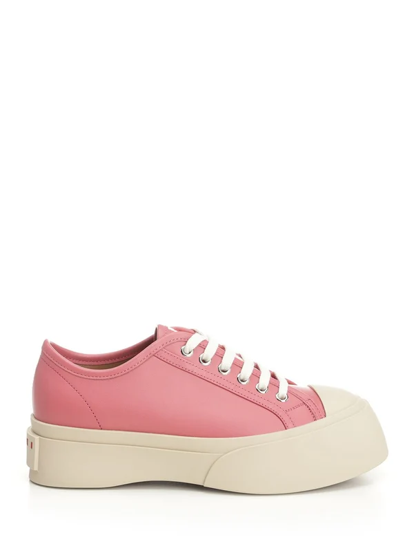 Marni Pink Red Low Top Sneakers