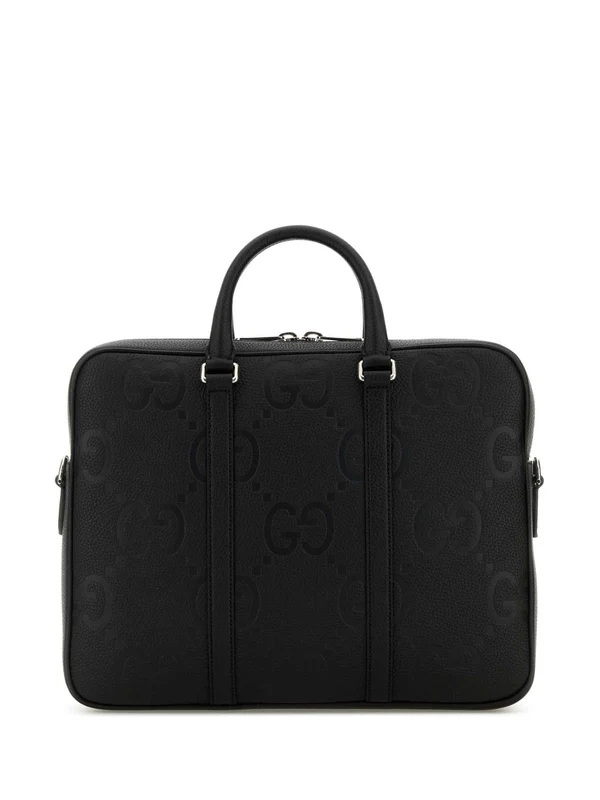 Gucci Jumbo Gg Medium Black Tote Bags