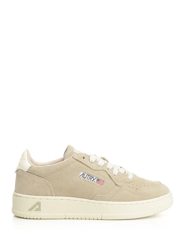 Autry Beige Low Top Sneakers