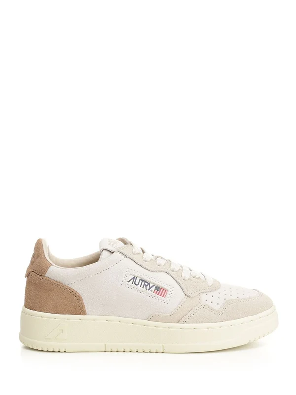 Autry Beige Low Top Sneakers