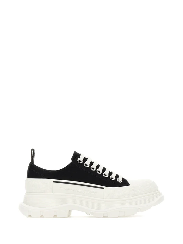 Alexander Mcqueen Black White Low Top Sneakers