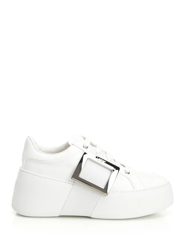 Roger Vivier White Low Top Sneakers