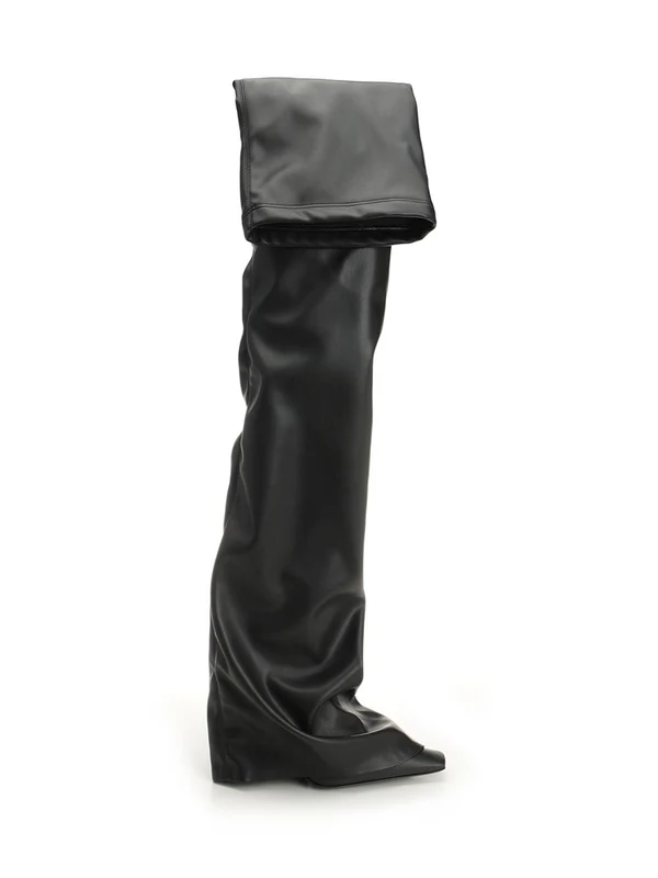 The Attico Black High Boots