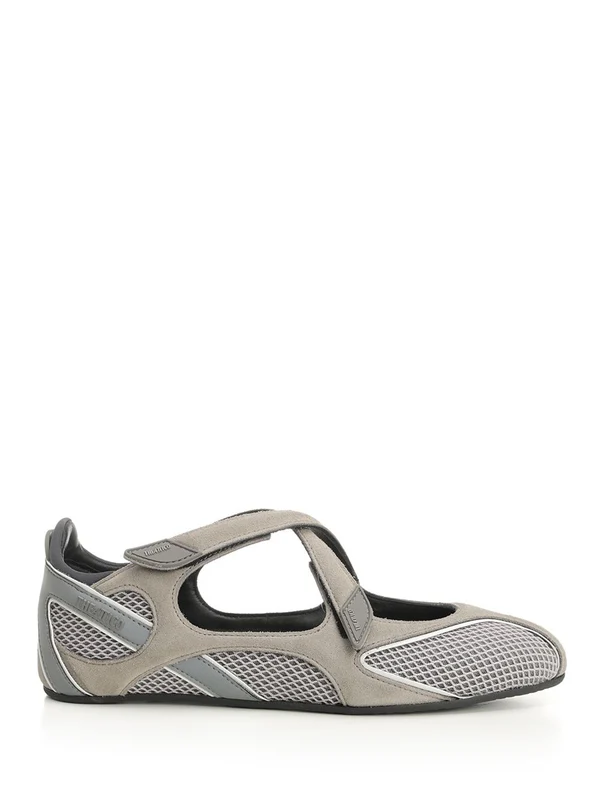 The Attico Grey Flat Shoes