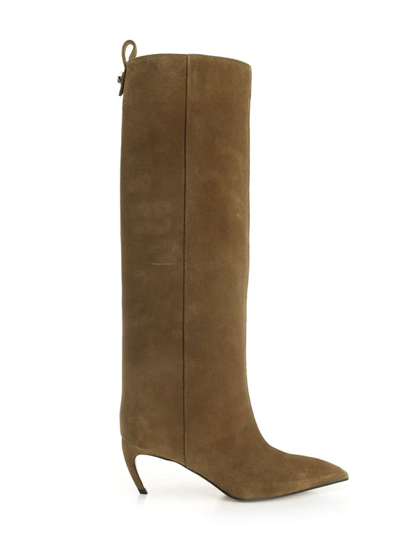 The Attico Green High Boots