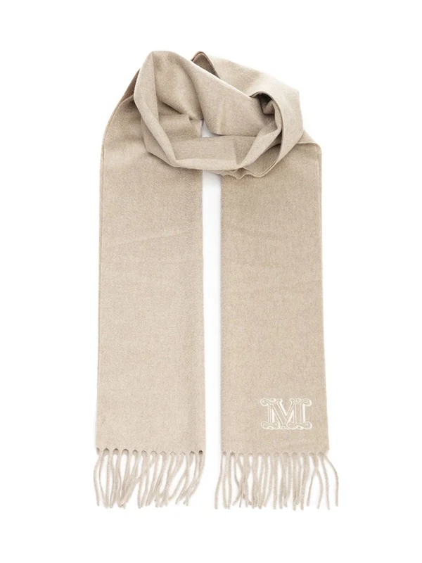 Max Mara Beige Wool Mufflers