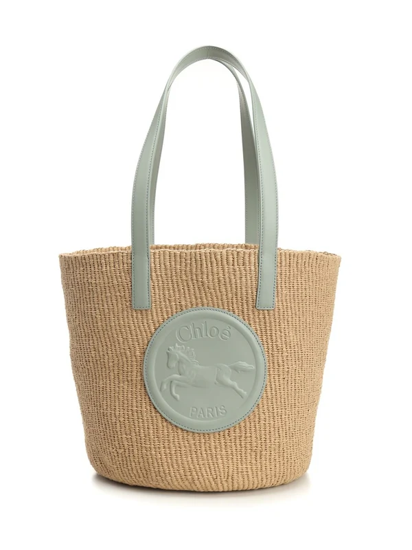 Chloe Beige Tote Bags