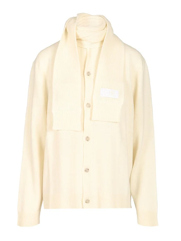 Mm6 Maison Margiela White Cardigans