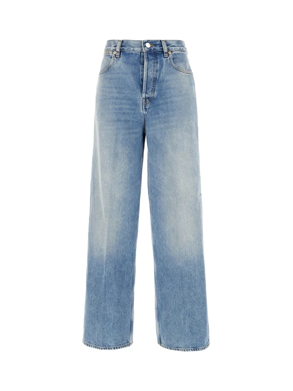 Gucci Blue Denim Pants