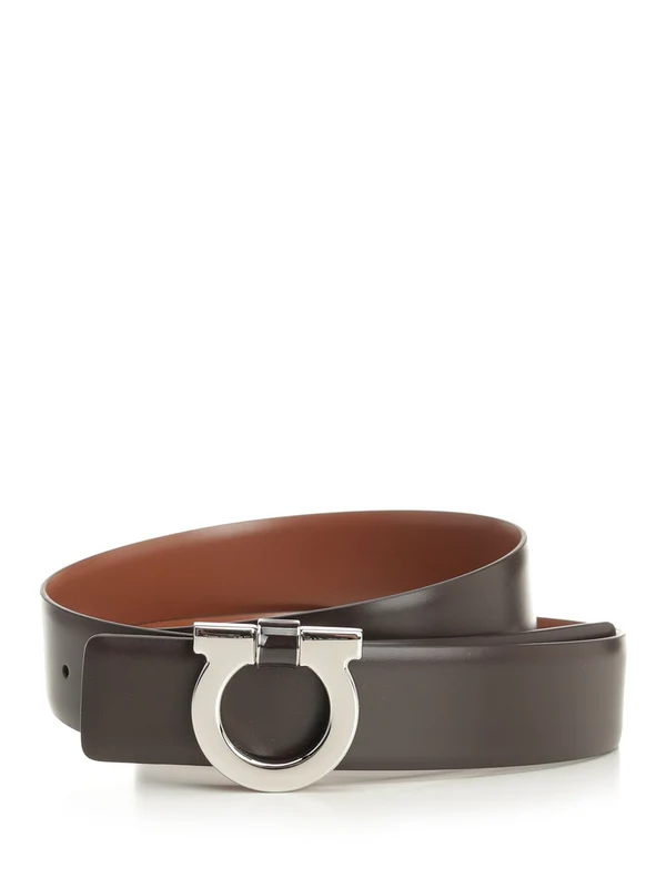 Ferragamo Brown Leather Belts