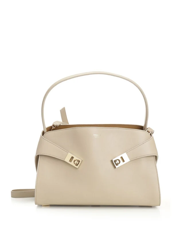 Ferragamo Beige Crossbody & Shoulder Bags