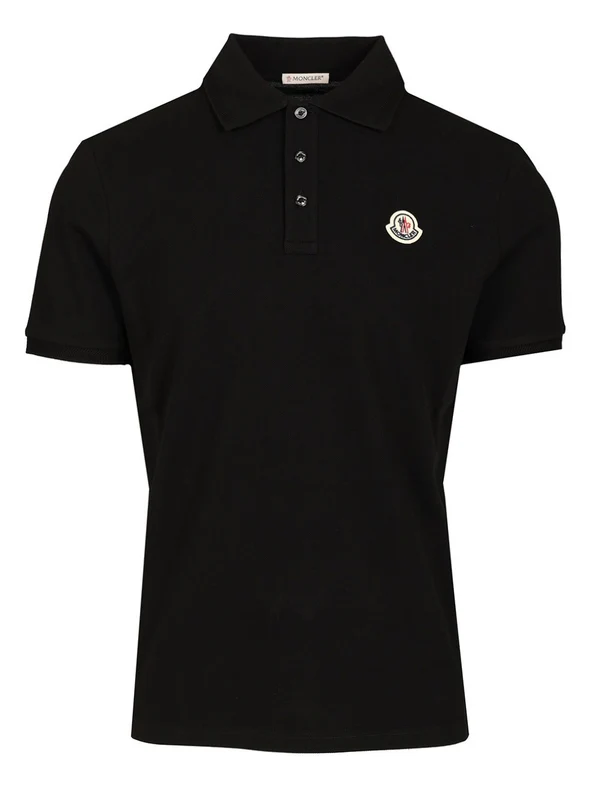 Moncler Black Polo Shirts