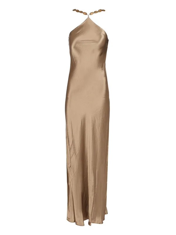 Staud Beige Long Dress