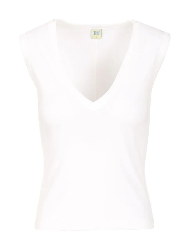 Flore Flore White Half Sleeve