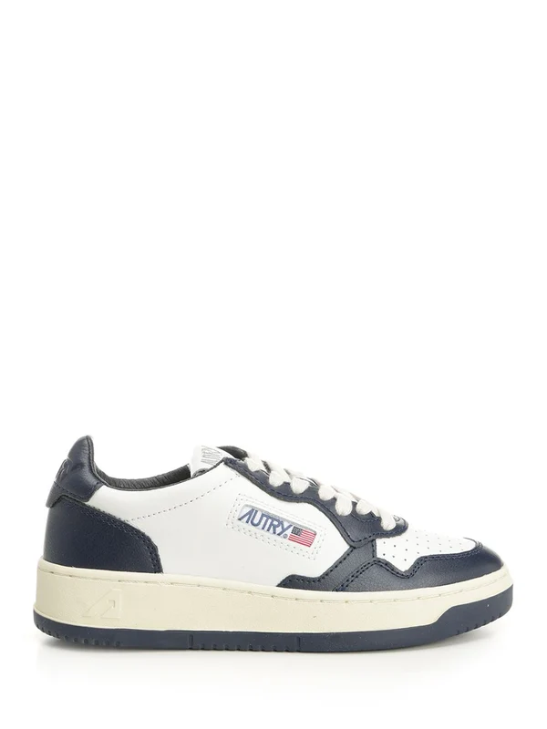 Autry White Black Low Top Sneakers