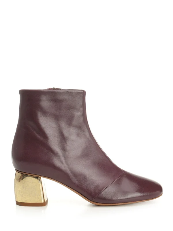 Forte_Forte Burgundy Ankle Boots