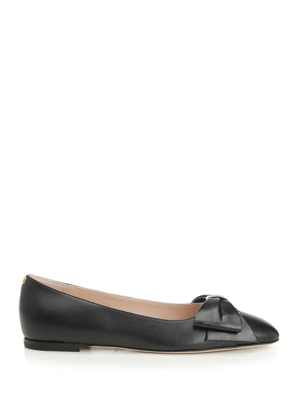 Valentino Black Flat Shoes