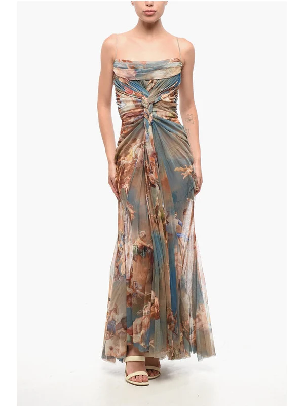 Balmain Multicolor Long Dress