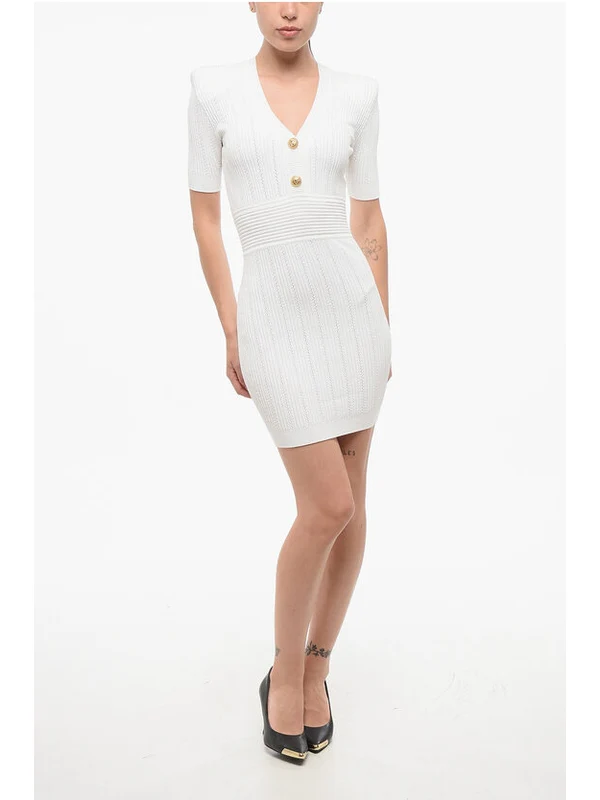 Balmain White Mini Dress