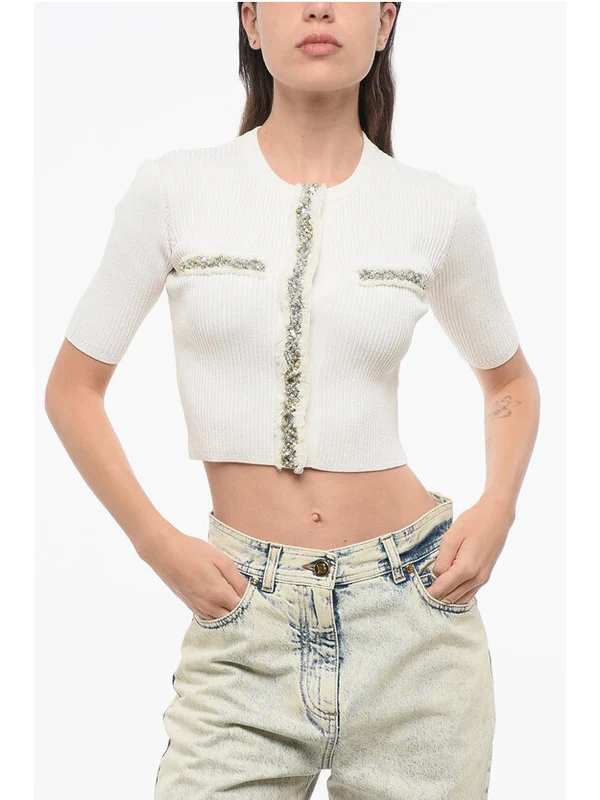 Balmain White Cardigans