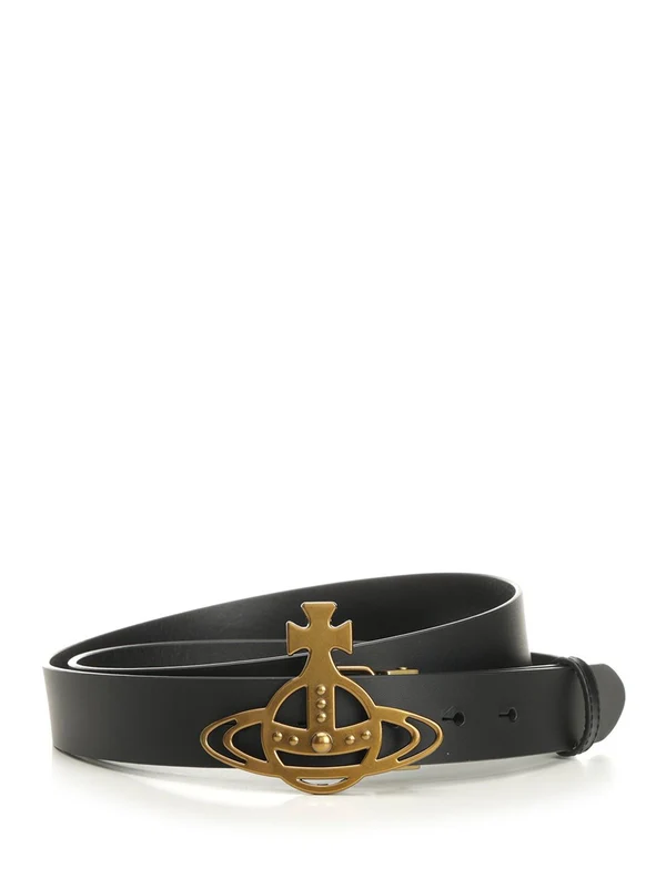 Vivienne Westwood Black Leather Belts