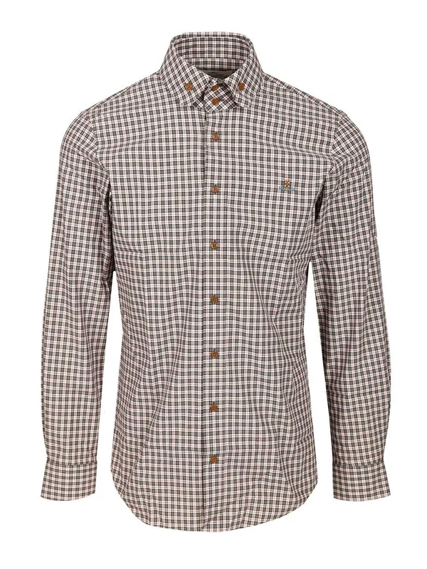 Vivienne Westwood Brown Checked Shirts