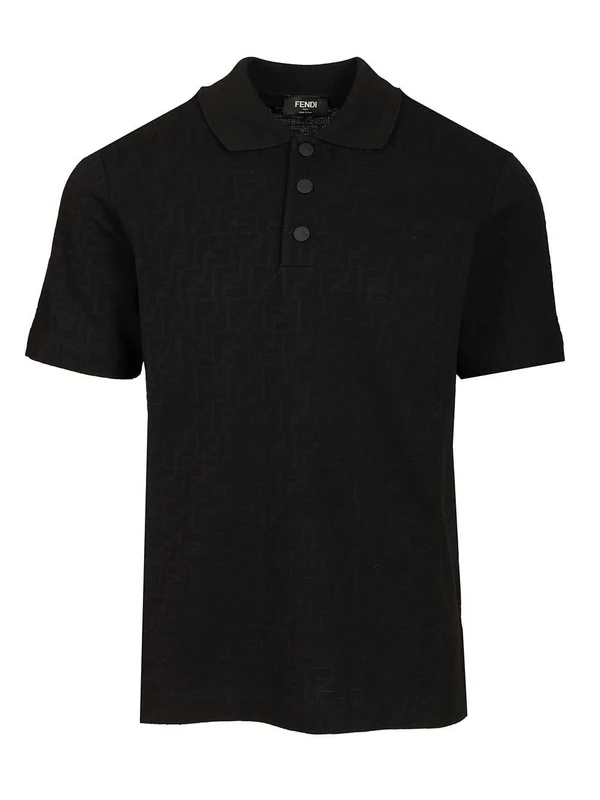 Fendi Black Polo Shirts