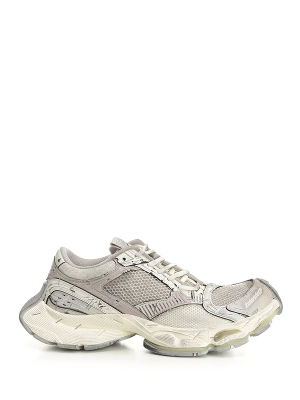 Balenciaga Grey Beige Low Top Sneakers