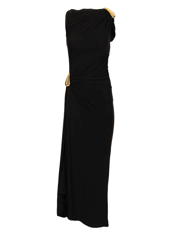 Bottega Veneta Black Long Dress