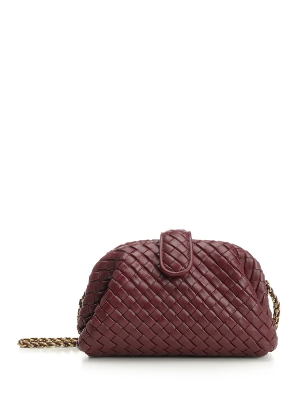 Bottega Veneta Lauren 1980 Small Burgundy Crossbody & Shoulder Bags