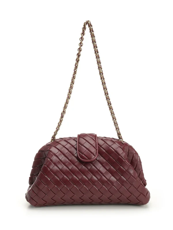 Bottega Veneta Lauren 1980 Medium Burgundy Crossbody & Shoulder Bags