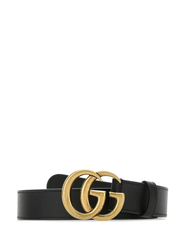 Gucci Black Leather Belts