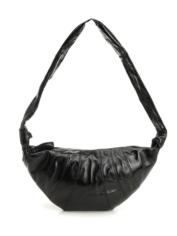 Lemaire Croissant Medium Black Cross Bags