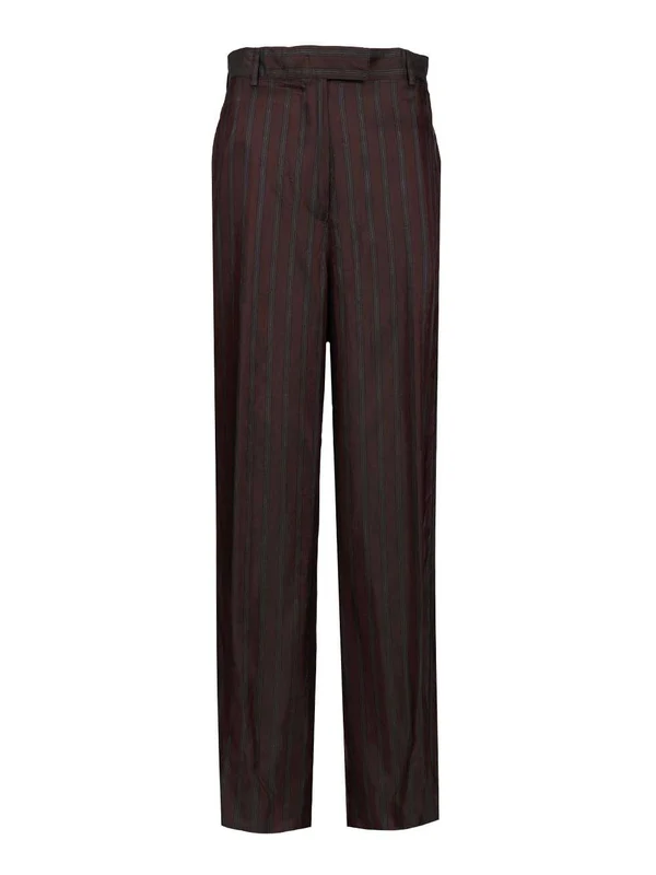 Dries Van Noten Burgundy Trousers