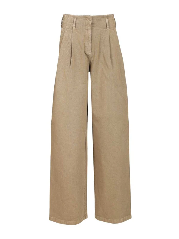 Golden Goose Beige Cotton Pants