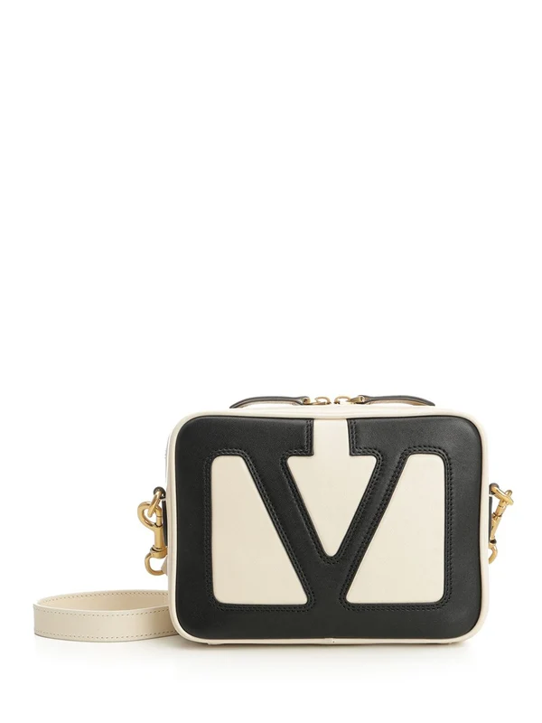 Valentino Ivory Black Cross Bags