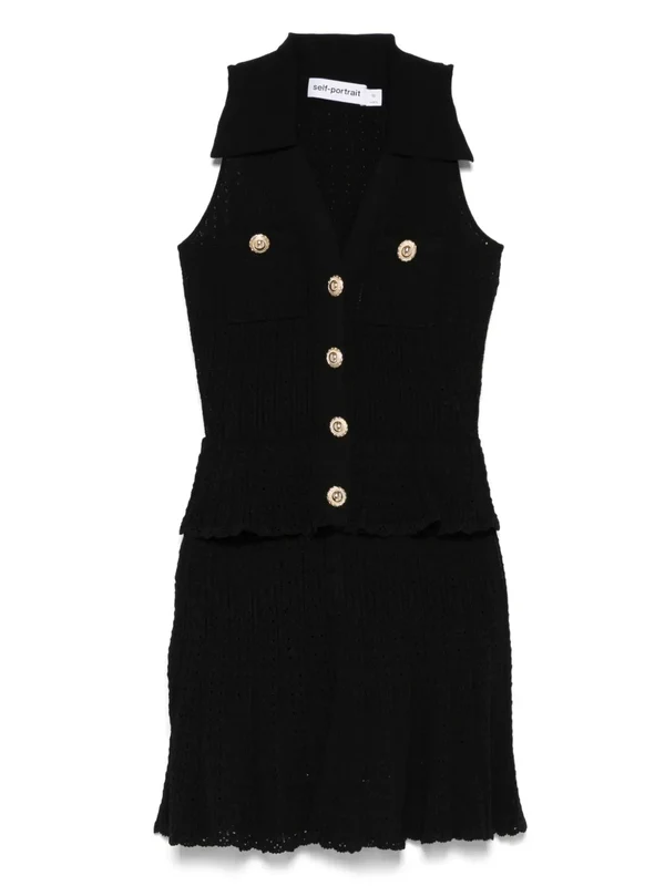 Self-Portrait Black Mini Dress