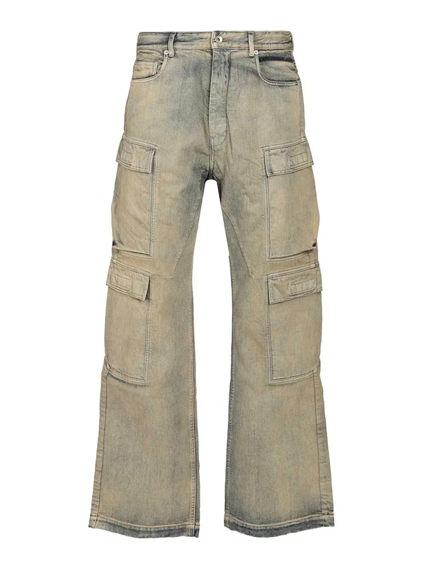 Rick Owens Drkshdw Blue Denim Pants