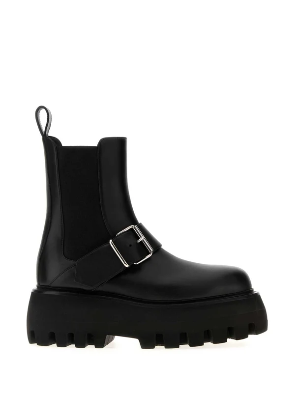 Alexander Mcqueen Black Chelsea Boots