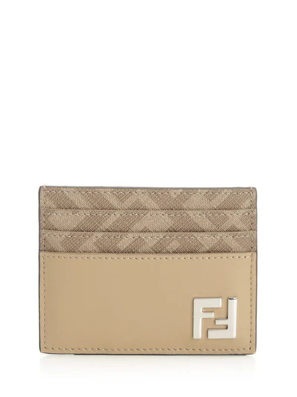 Fendi Beige Card Holders