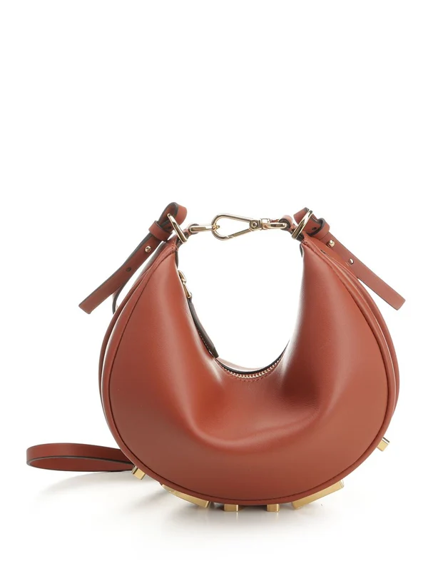 Fendi Fendigraphy Mini Brown Tote Bags