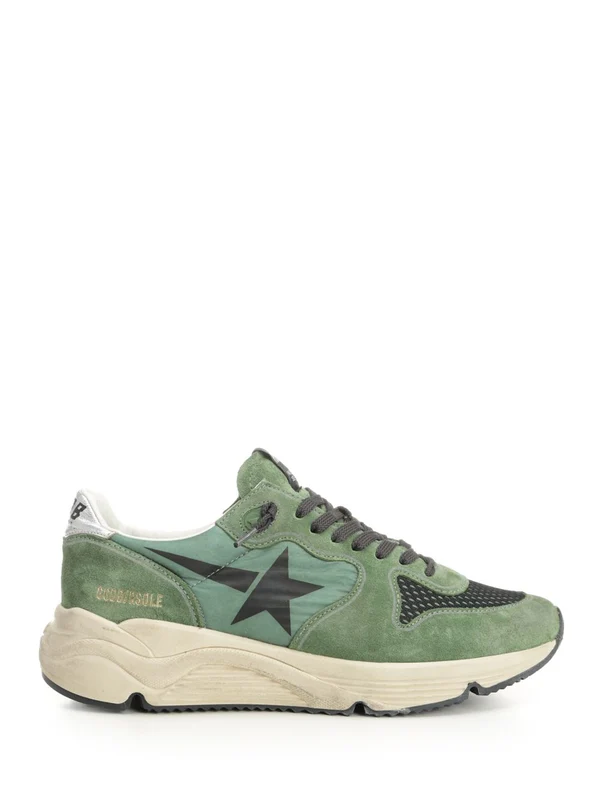 Golden Goose Green Low Top Sneakers