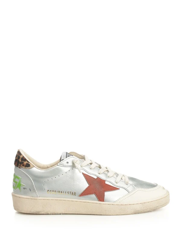 Golden Goose Silver Low Top Sneakers